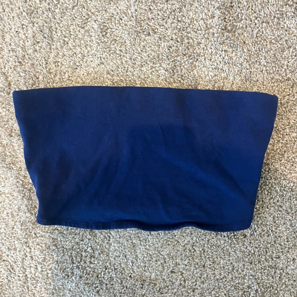 Blue tube top